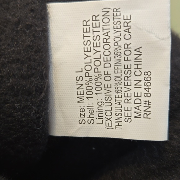 NWT 3M Thinsolate mens navy gloves Sz L - Picture 7 of 8